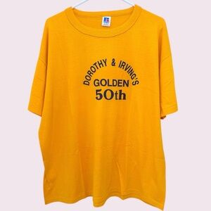 Vintage golden 50th tee